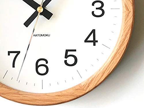 Clock 16 オーク 掛け時計 連続秒針-