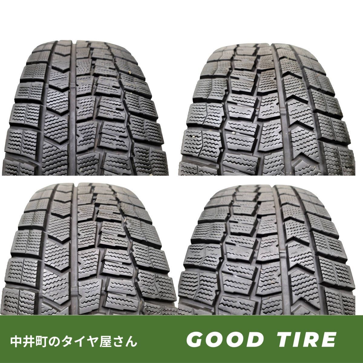 215 60R16 ダンロップ WINTER MAXX WM02 冬用 4本セット 8分山 タイヤ タイヤ オデッセイ エスティマ クラウン 6874