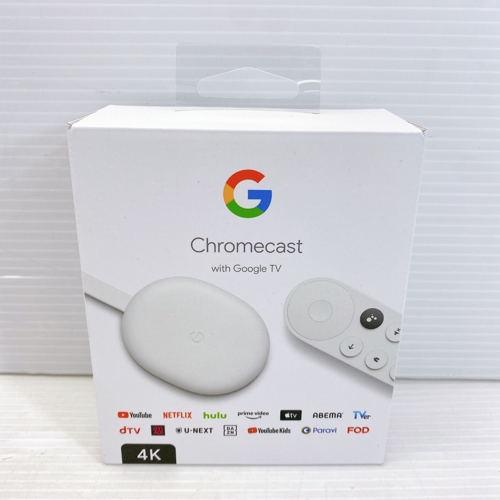 Google グーグル Chromecast with TV snow 4 K GA 01919 JP