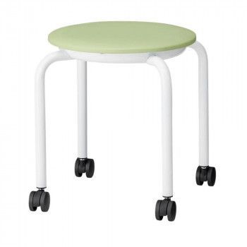 藤沢工業 TOKIO スツール JBM-C36TL-S リーフグリーン レザー 5脚入