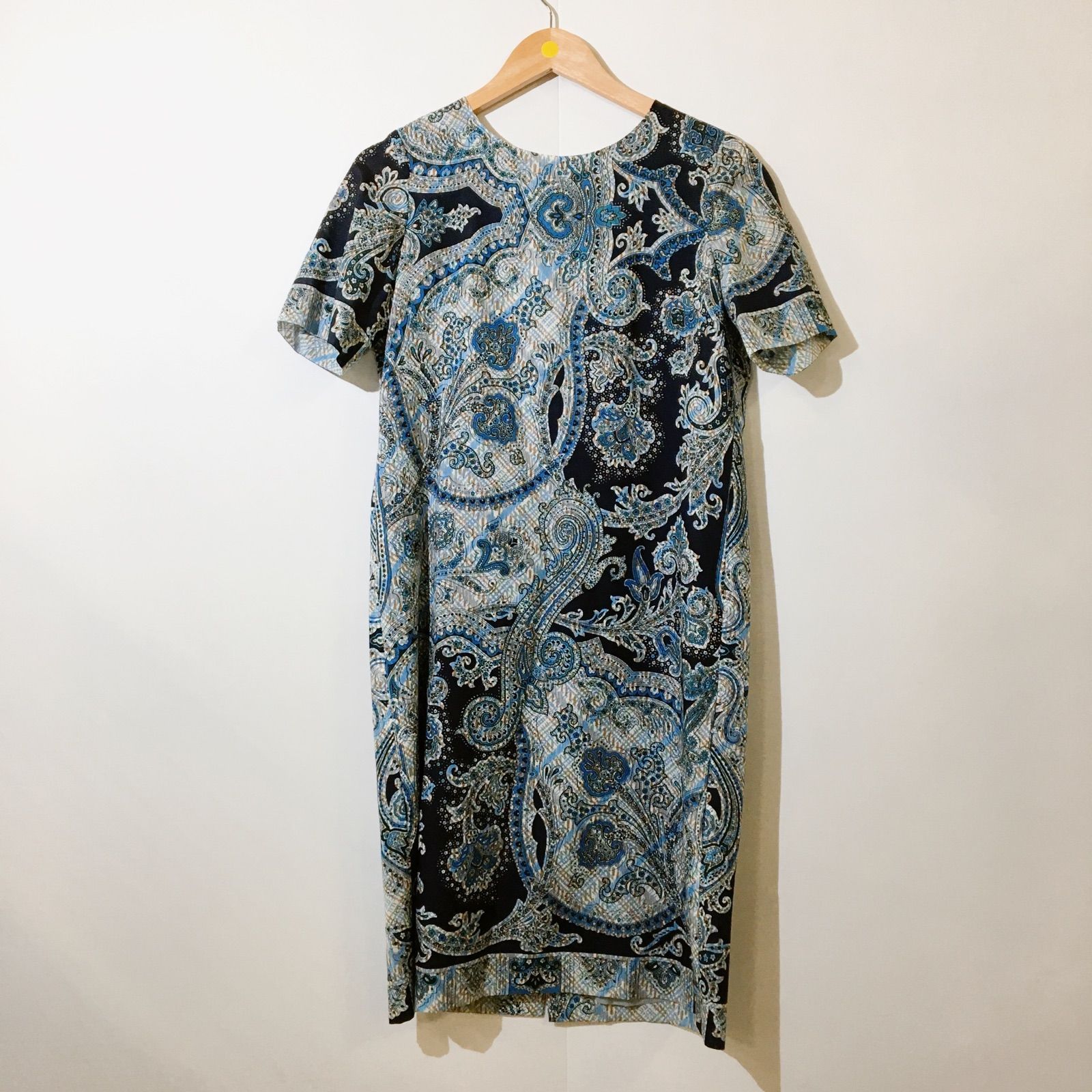 新品タグ付き　SCAPA　ワンピース スキャパ SCAPA ワンピース 柄物 秋 タグ付き Mサイズ