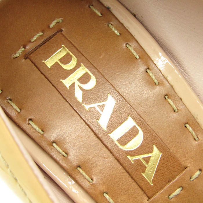 PRADA ベージュ オープントゥパンプス PRADA 「PRADA」 オープントゥパンプス 35.5 ベージュ