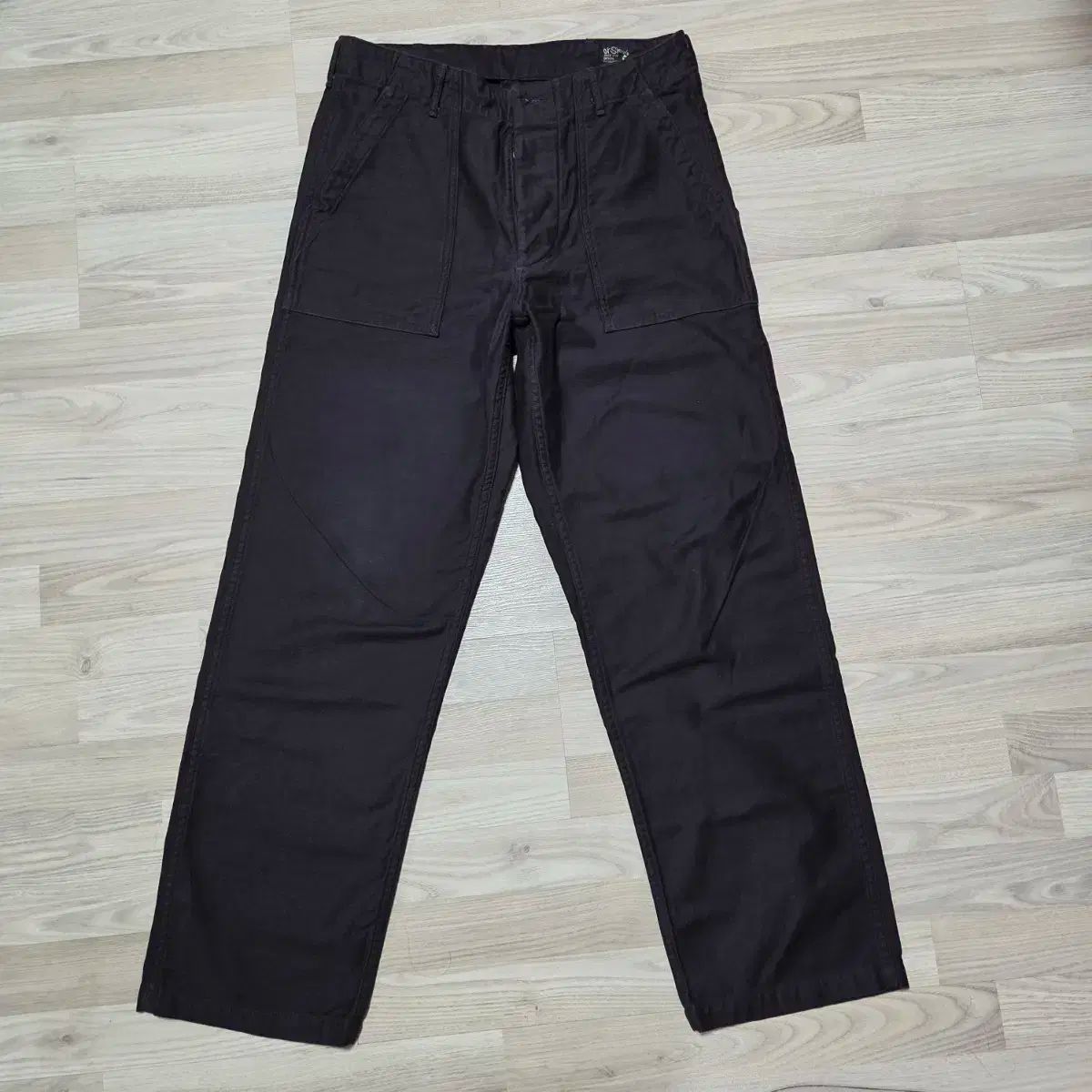 orSlow オアスロウ ファティーグパンツ 黒 レギュラーフィット