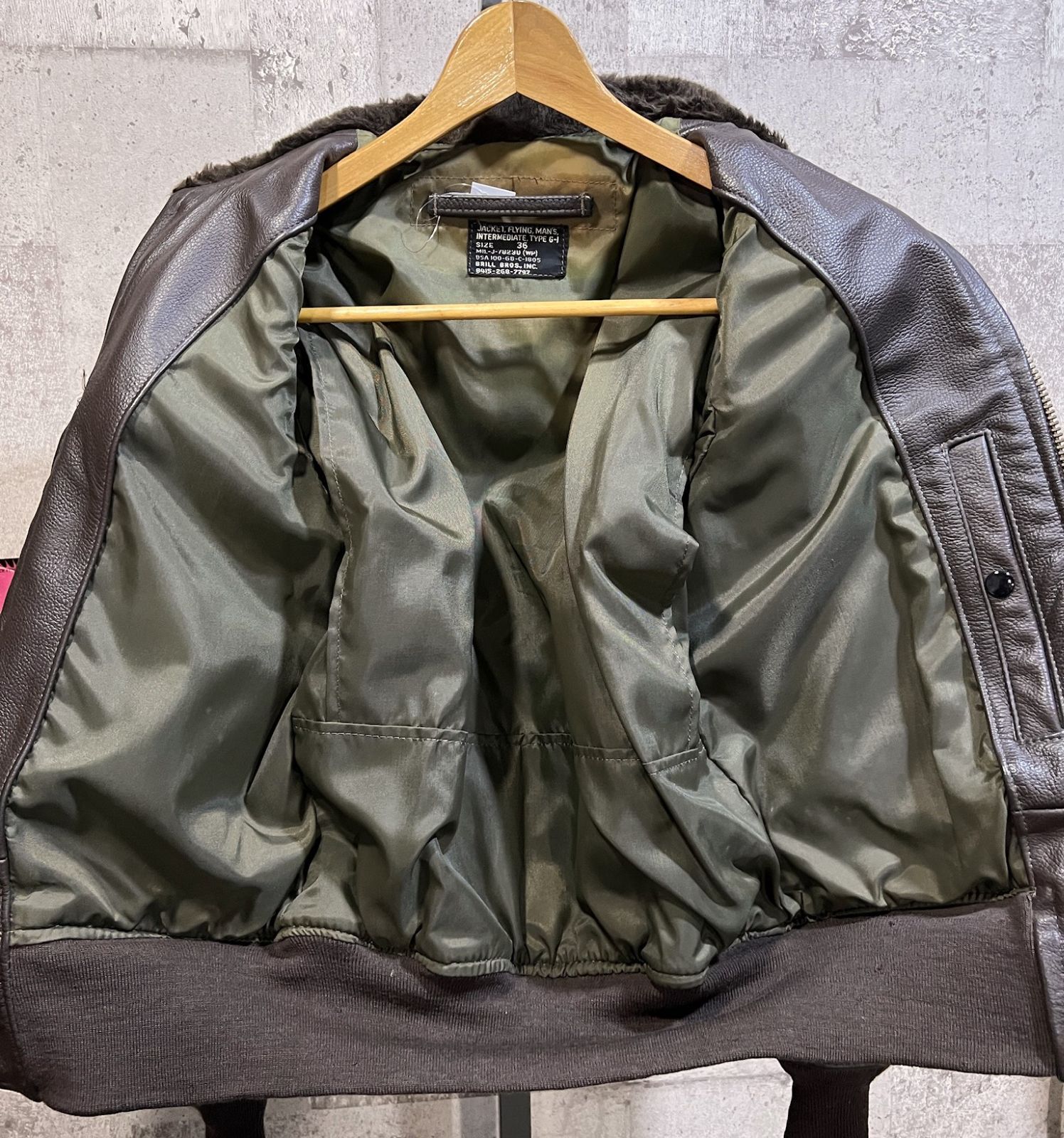 70s BRILL BROS.製 U.S NAVY G-1 フライトジャケット 70s BRILL BROS.製 U.S NAVY G-1 フライトジャケット