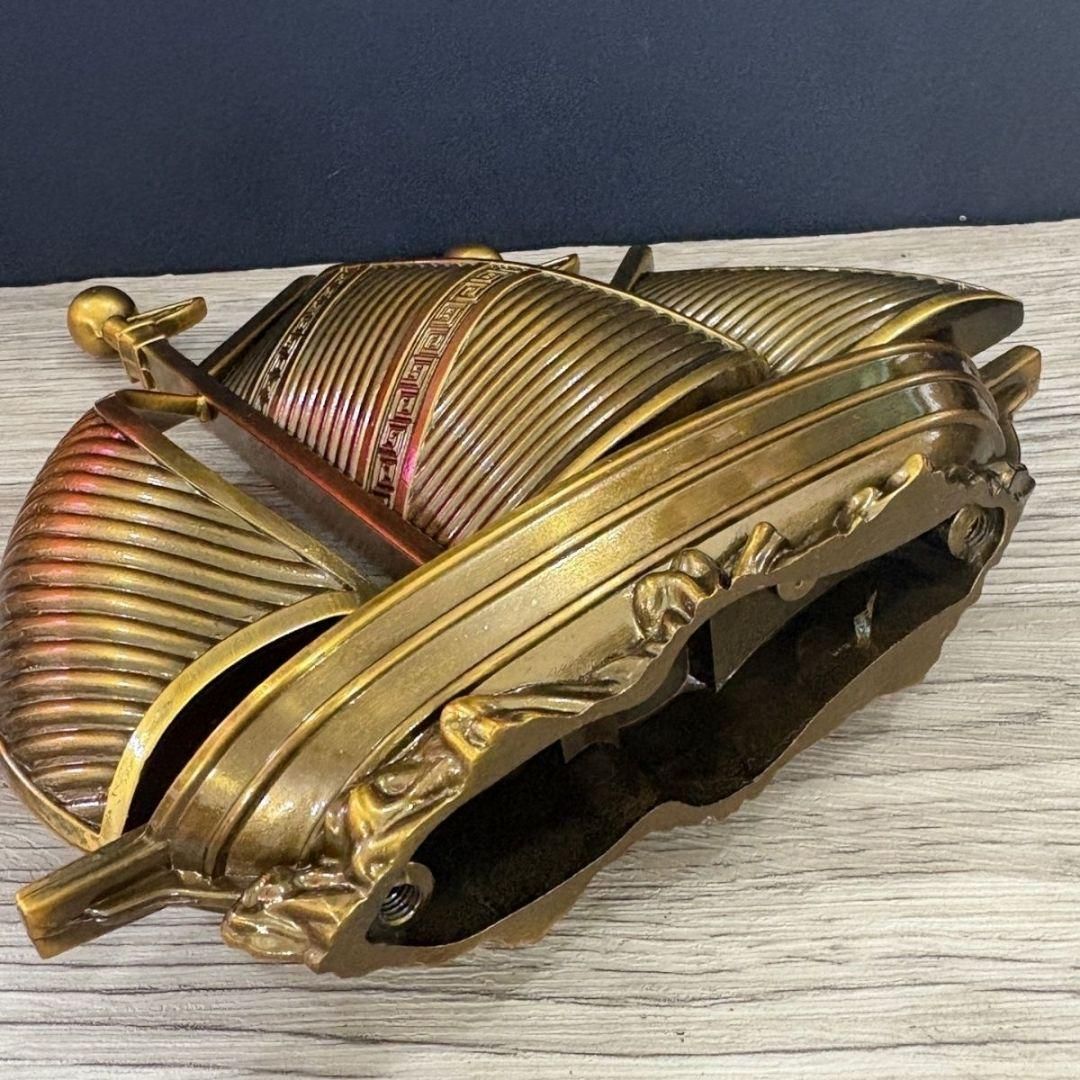 銅器 順風満帆 龍頭帆船 置物 書道具 文房具 装飾品 現代工芸品 美術品 銅器 順風満帆 帆船 客間 事務室 机 装飾品 工芸品 置物 - メルカリ