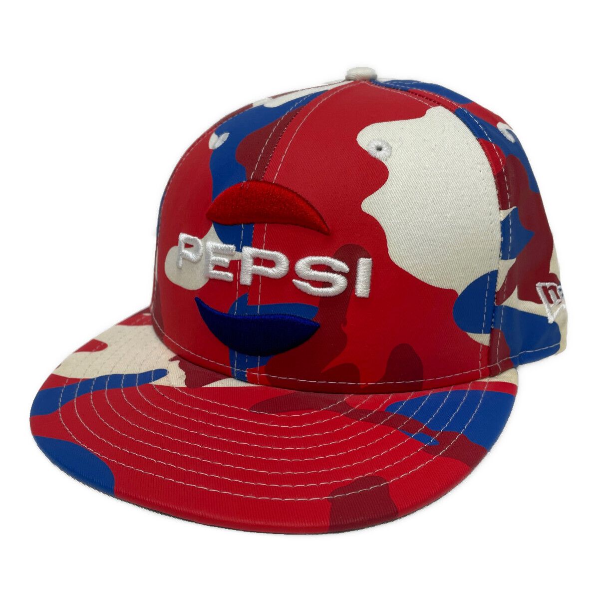 ニューエラゴルフ NEW ERA GOLF フラットキャップ 56.8cm 71 8 レッドカモ ペプシ×ニューエラ 5950キャップ マルチロゴ