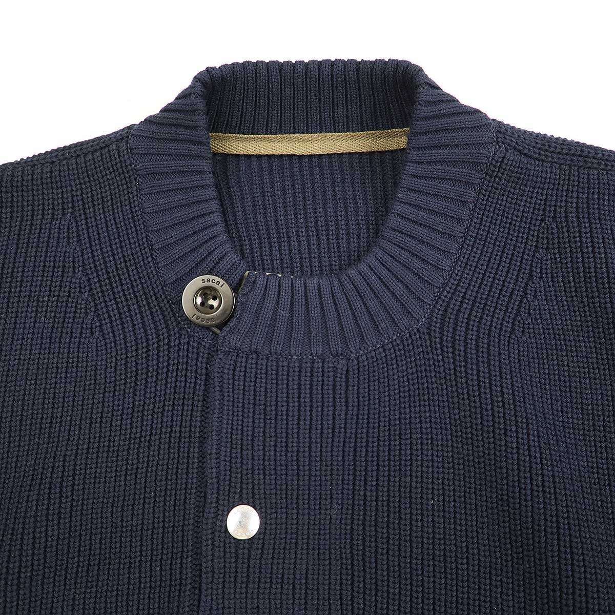 sacai サカイ 23SS Nylon Twill x Knit Pullover ナイロンツイルニット 