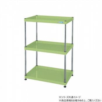 サカエ CSパールワゴン固定タイプ 樹脂製 グリーン CSPN-75103