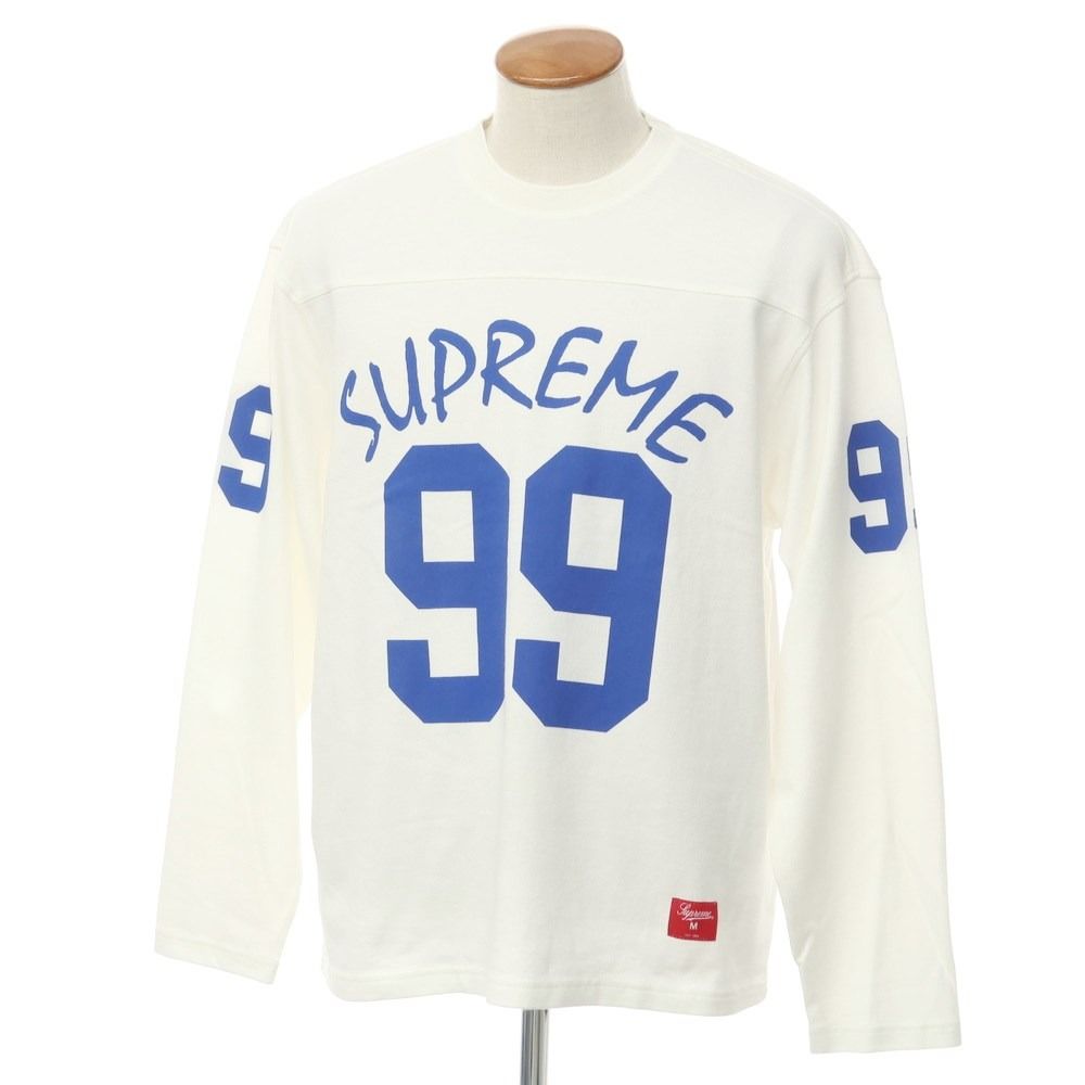 中古】シュプリーム Supreme 2024年春夏 99 L/S Football Top コットン 長袖Ｔシャツ ホワイト【サイズM】【メンズ】 -  メルカリ