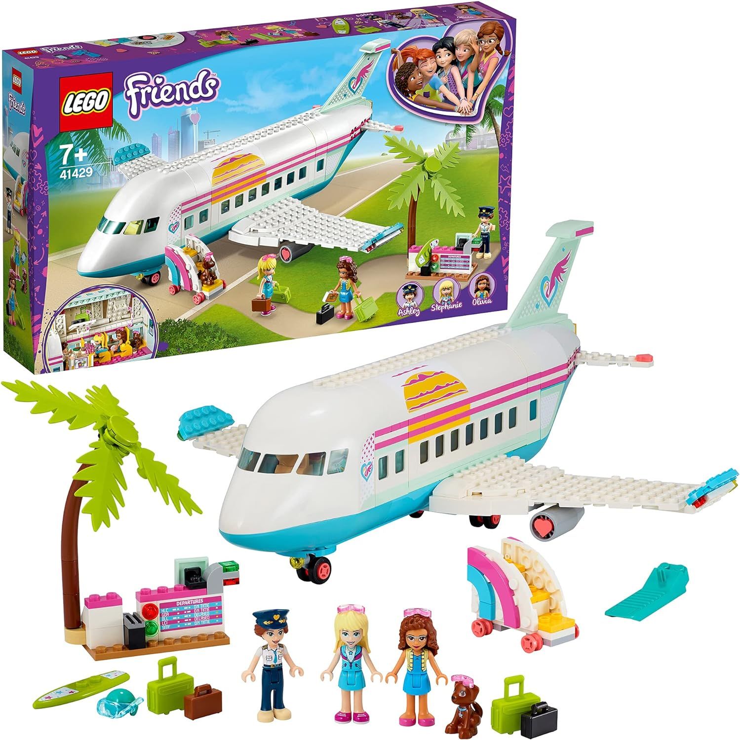 レゴ(LEGO) フレンズ フレンズのハッピー飛行機 プレイセット 夏休み 7才以上向けおもちゃ 41429