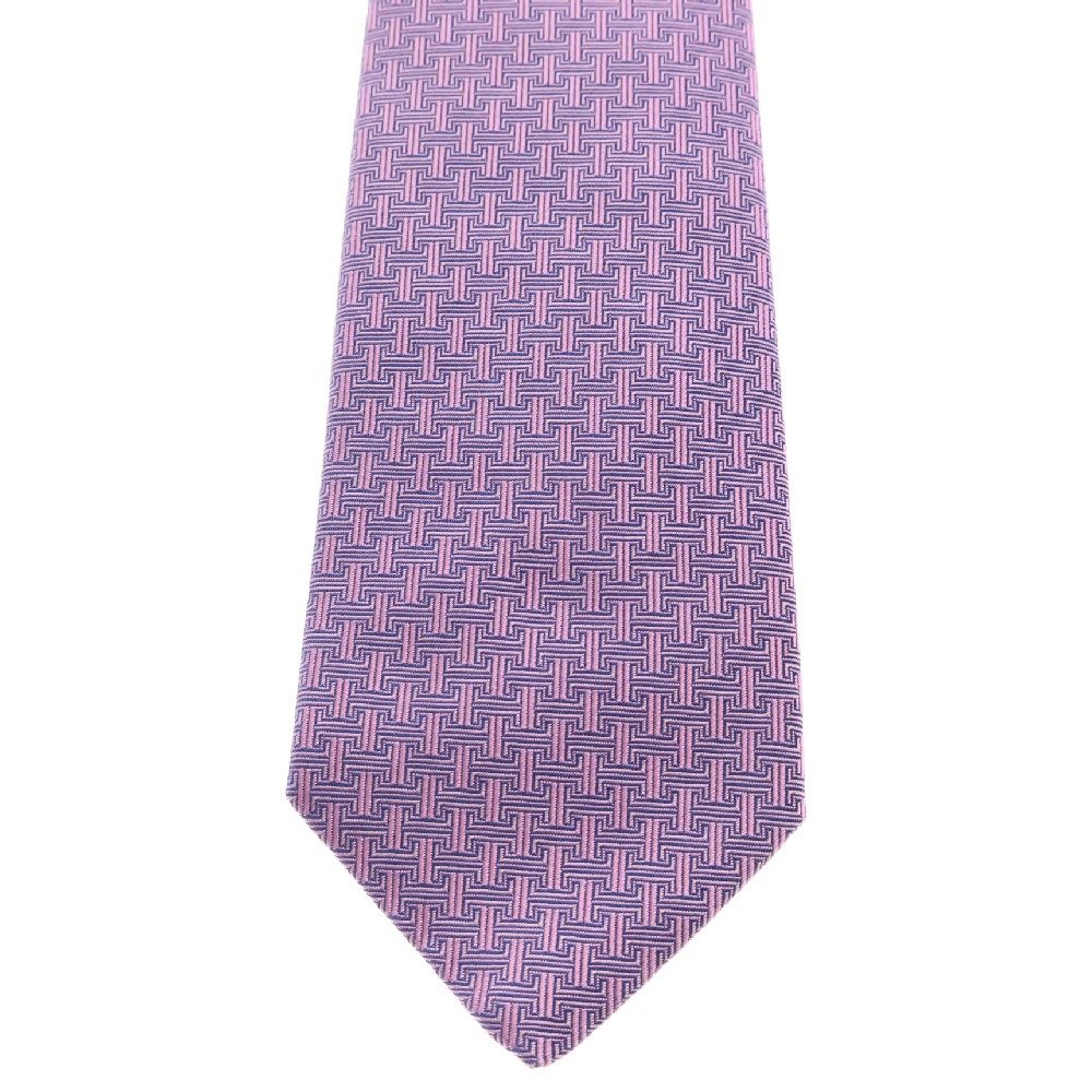 HERMES (エルメス) SILK TIE シルクツイルタイ ネクタイ ピンク