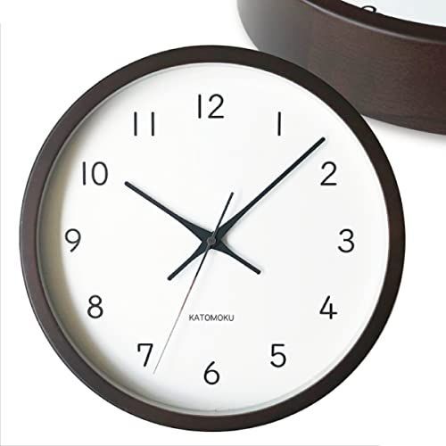 新着商品】KATOMOKU muku clock 13 ブラウン 電波時計 連 | www