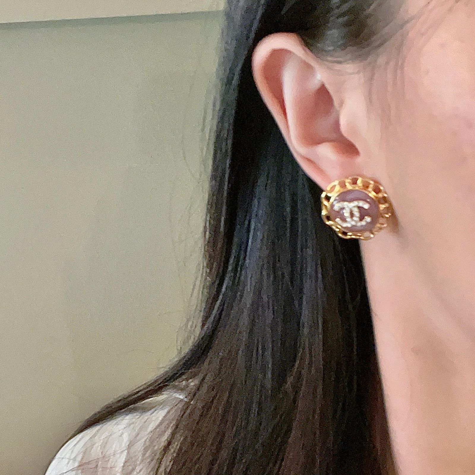 koukiCHANEL ゴールド ダブルCロゴ ピアス CHANEL シャネル ピアス ゴールド×シルバー ダブルココマーク GP