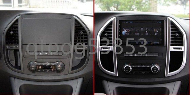 ベンツ W447 Vクラス エアコン 中央 吹き出し口 ベント コンソール グローブ ボックス ダッシュボード AMG シルバー 2pcs