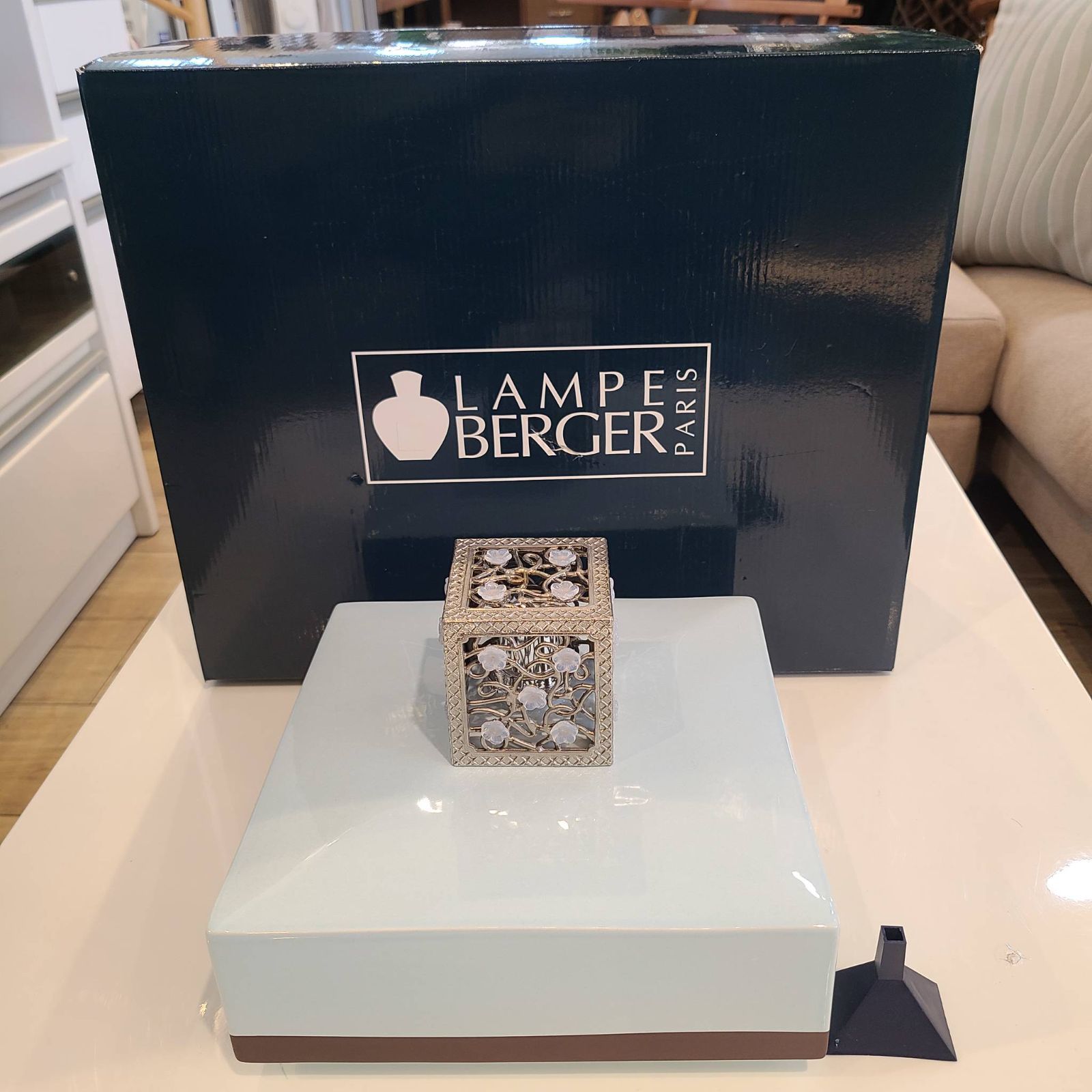 LAMPE BELGER PARIS ランプ ベルジェ パリ アロマランプ ヴェルサイユ 水色