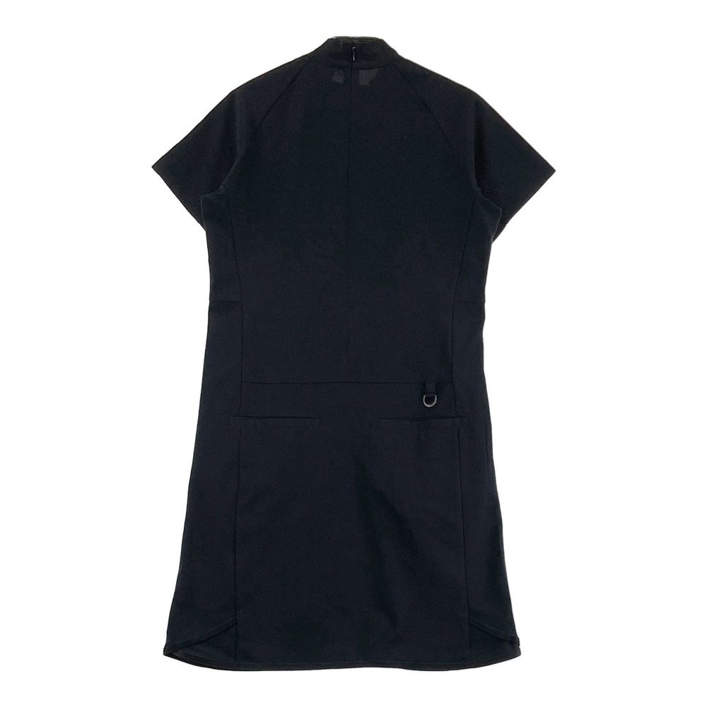 サイズ M MUNSING WEAR マンシングウェア ハイネック 半袖ワンピース ブラック系 240101535850 ゴルフウェア レディース ストスト