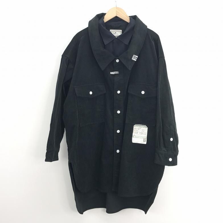 中古】Maison MIHARA YASUHIRO OVER SHIRTS 44 A04SH118 ブラック 