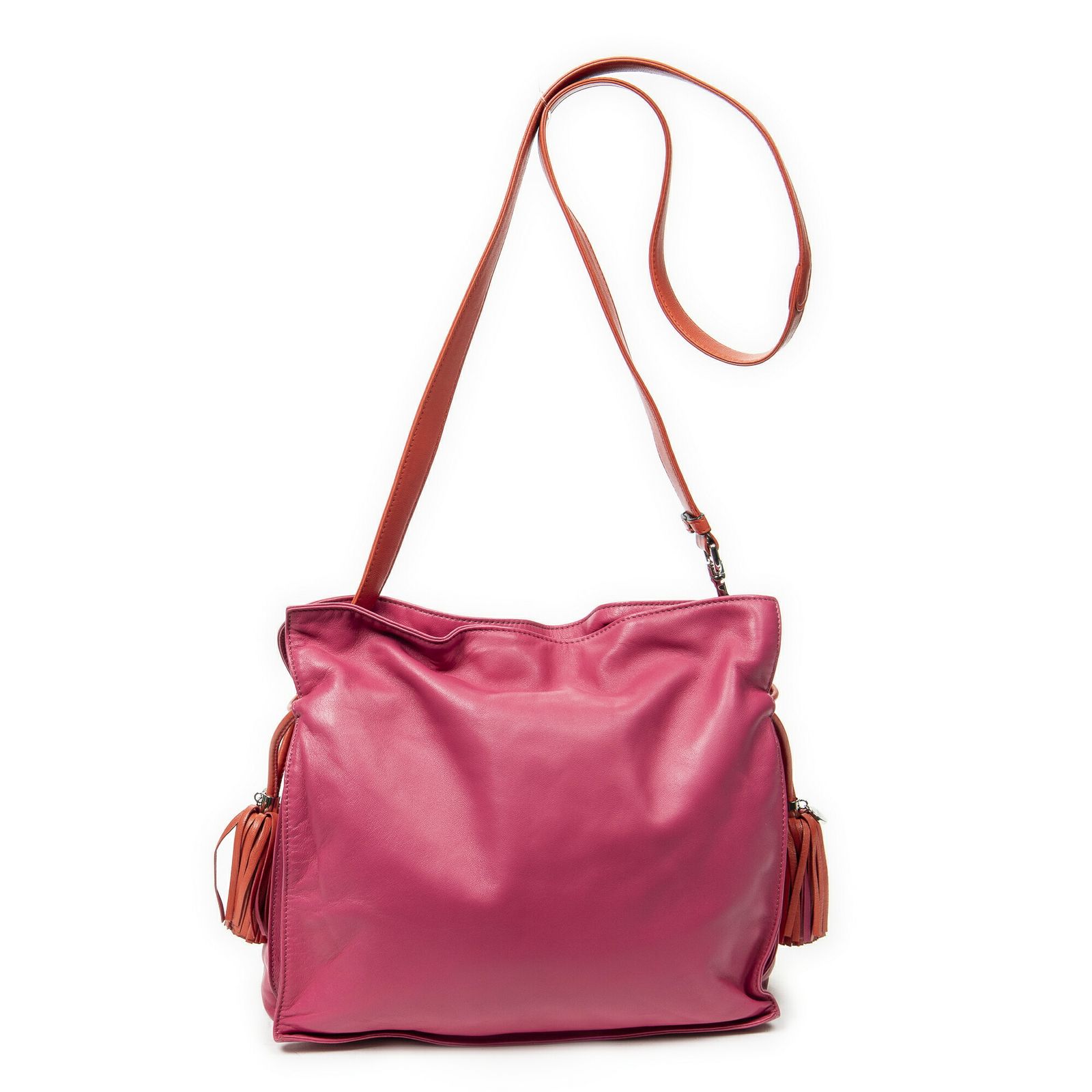 LOEWE ロエベフューシャピンク オレンジカーフスキンレザーA DECORATOM_COM_BR