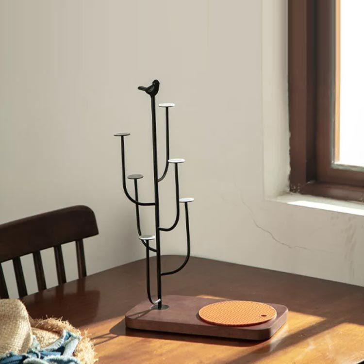 グラススタンド カップスタンド コップスタンド 哺乳瓶 スタンド 木製