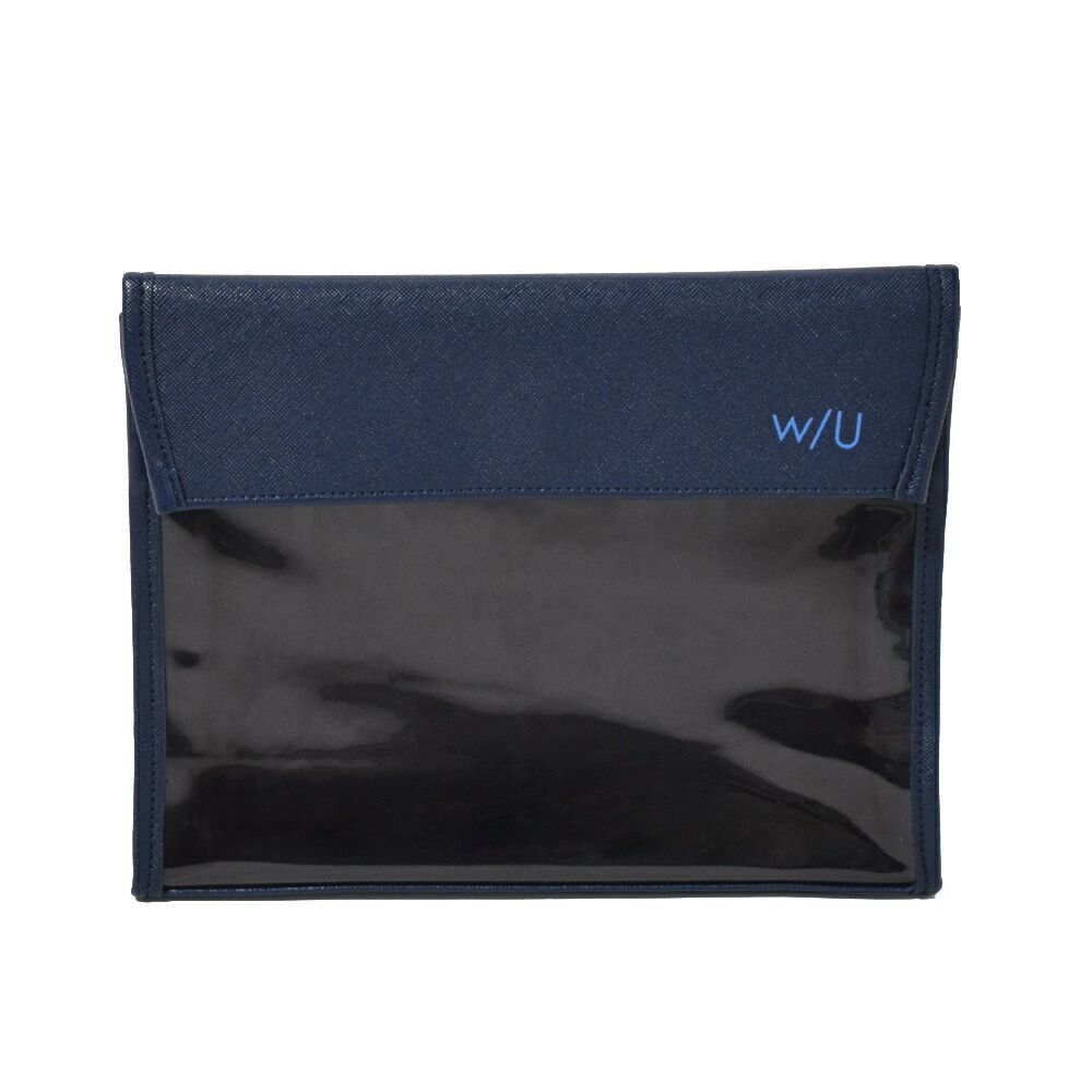 まとめ買い ナカバヤシ w U A5ポーチ ネイビー WU-BIBA5NB 3個セット