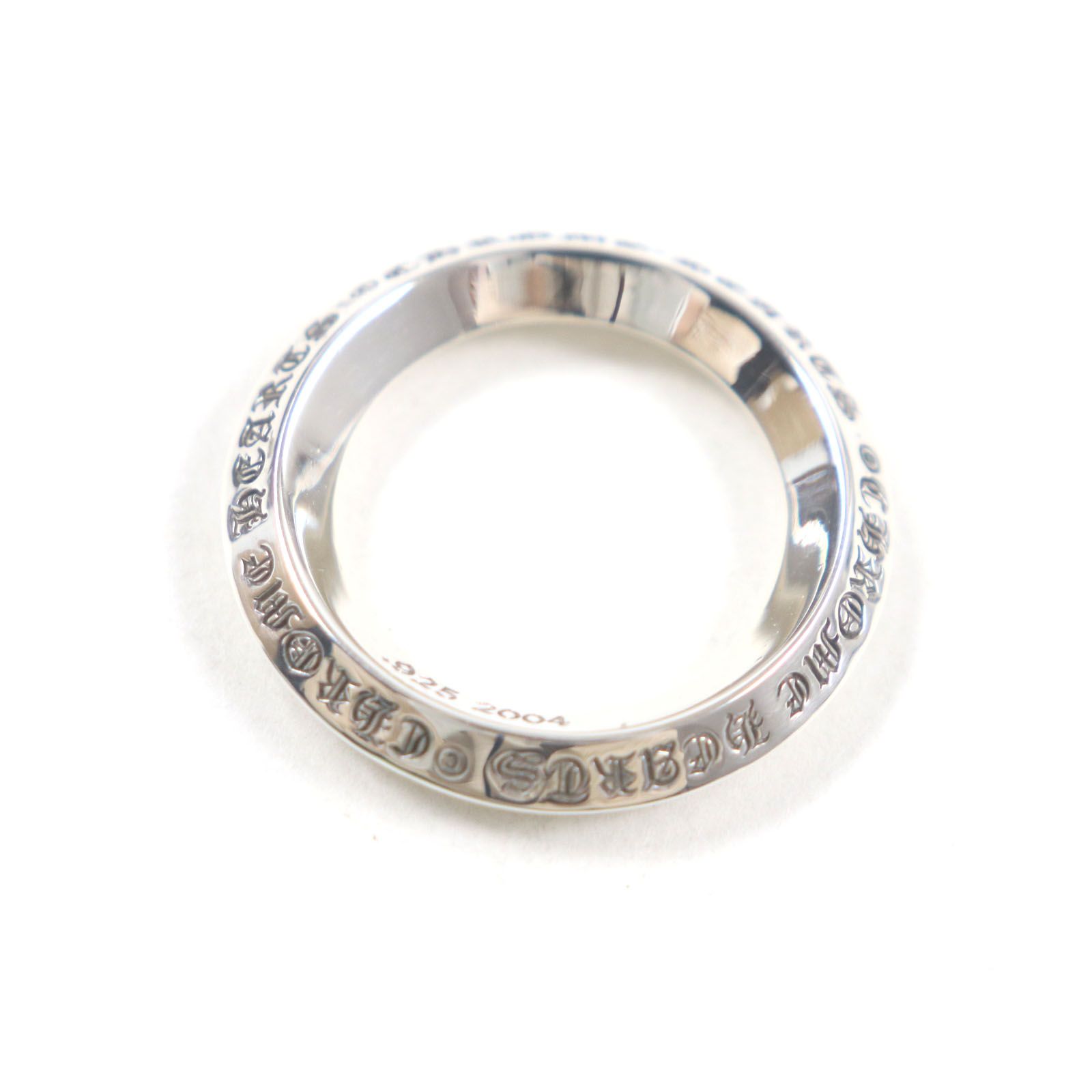 A*様 極美品 クロムハーツ スクロールバンドリング 極美品▽CHROME HEARTS クロムハーツ スクロールバンド リング