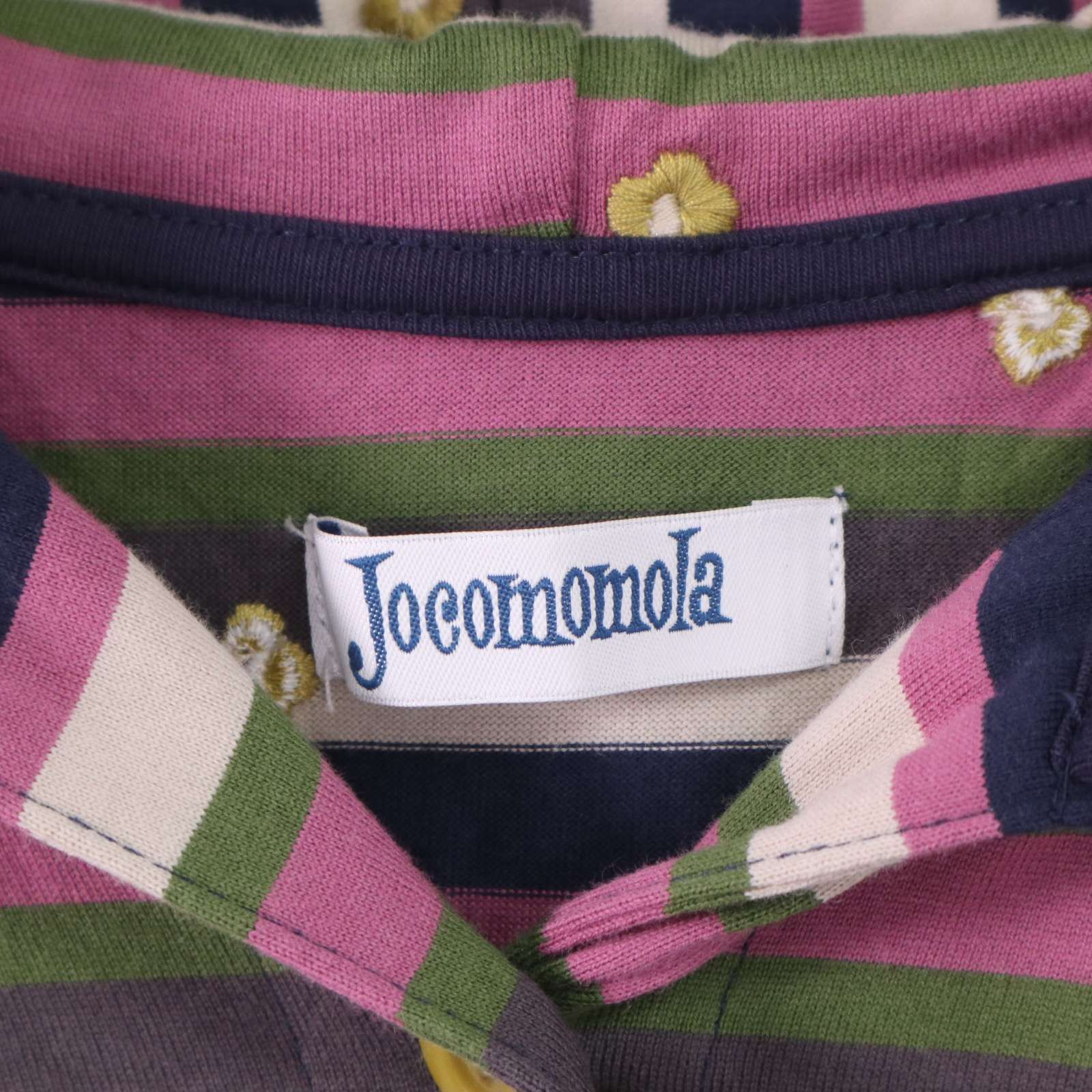 Jocomomola ホコモモラ シビラ 春夏 rayas☆ 半袖 ボーダー刺繍