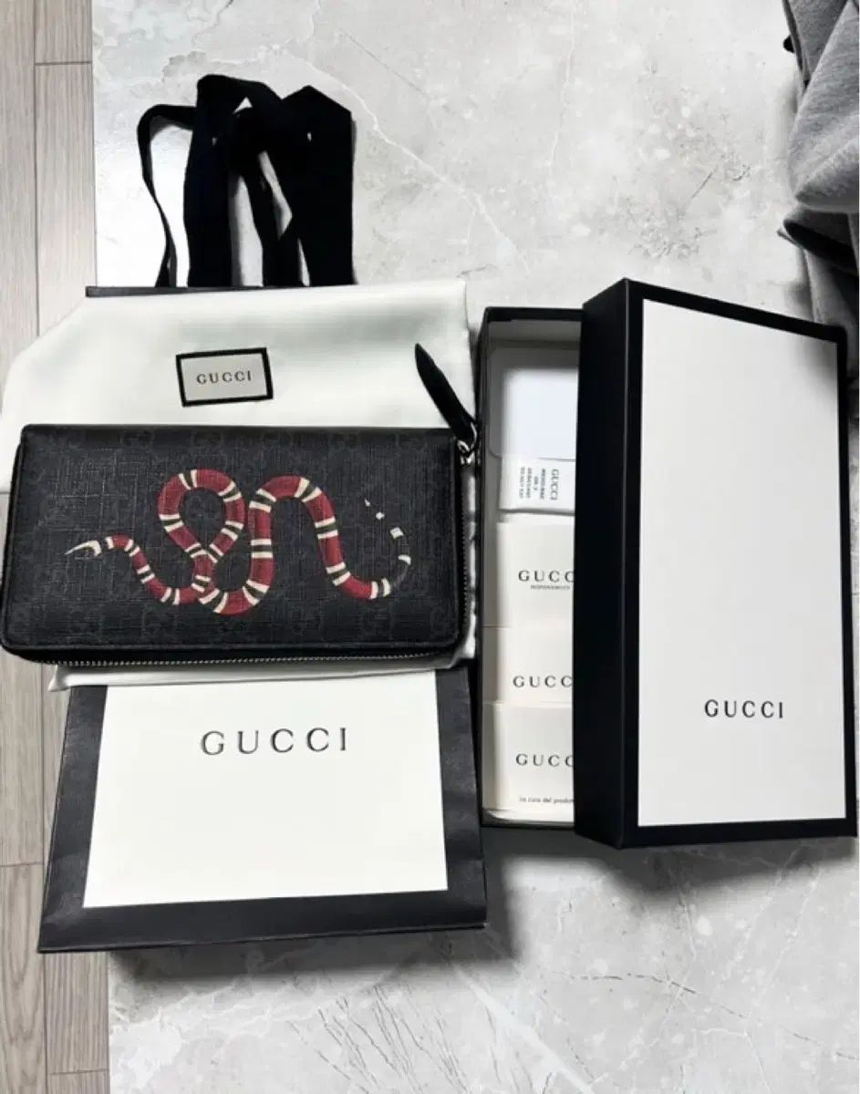 GUCCI グッチ キングスネーク 長財布 A レベル