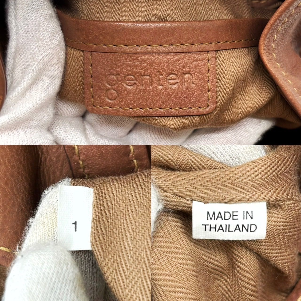 ✨良品✨ genten ゲンテン ショルダーバッグ トートバッグ ワン 
