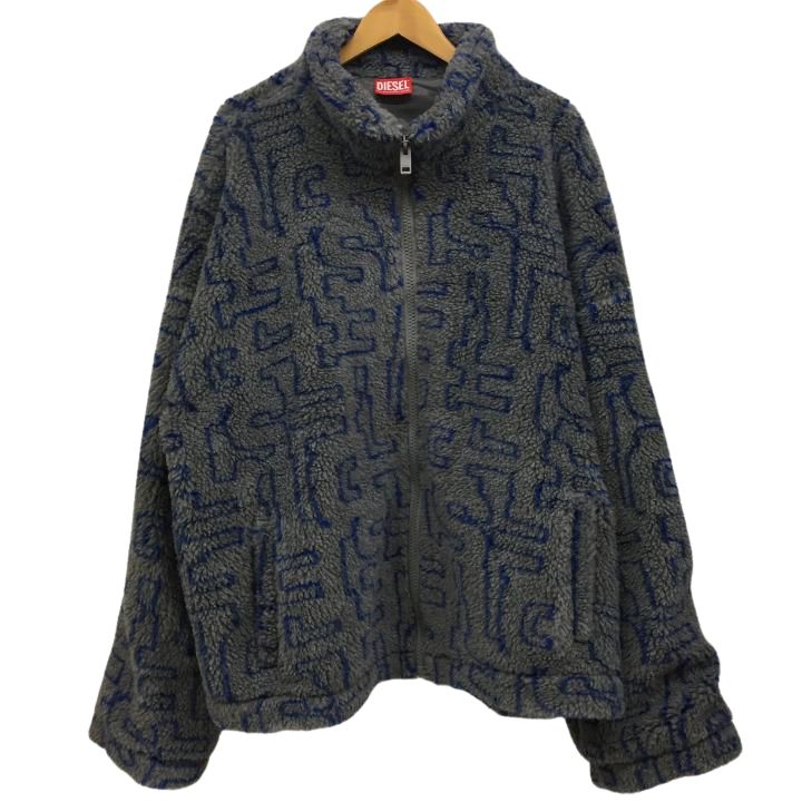 東店755-295-2411】DIESEL 23AW Sweatshirts S-LUCK 総柄ボア