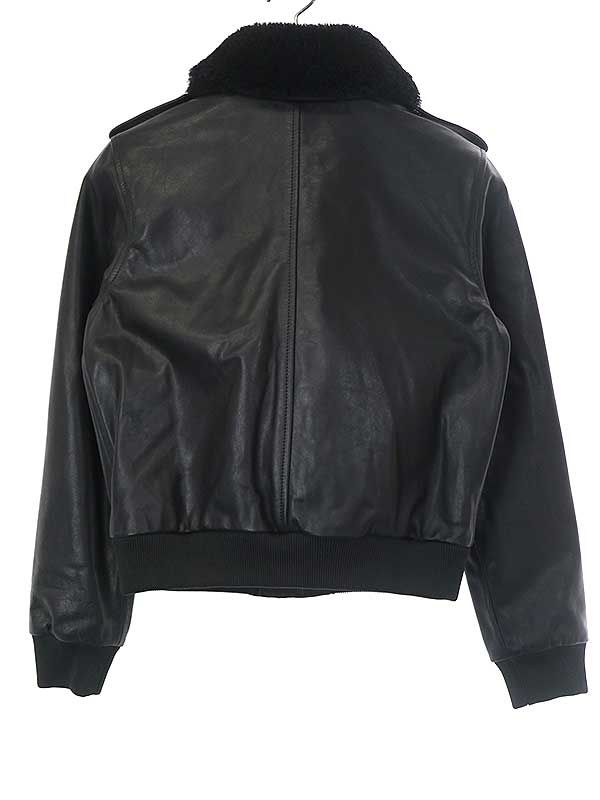 Nili Lotan ニリ・ロータン Kenzie G-1 ボア ジップアップレザー  