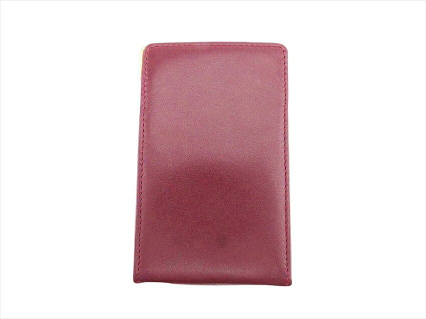 カルティエ CARTIER シガレットケース マストライン マストライン ボルドー×ゴールド レディース