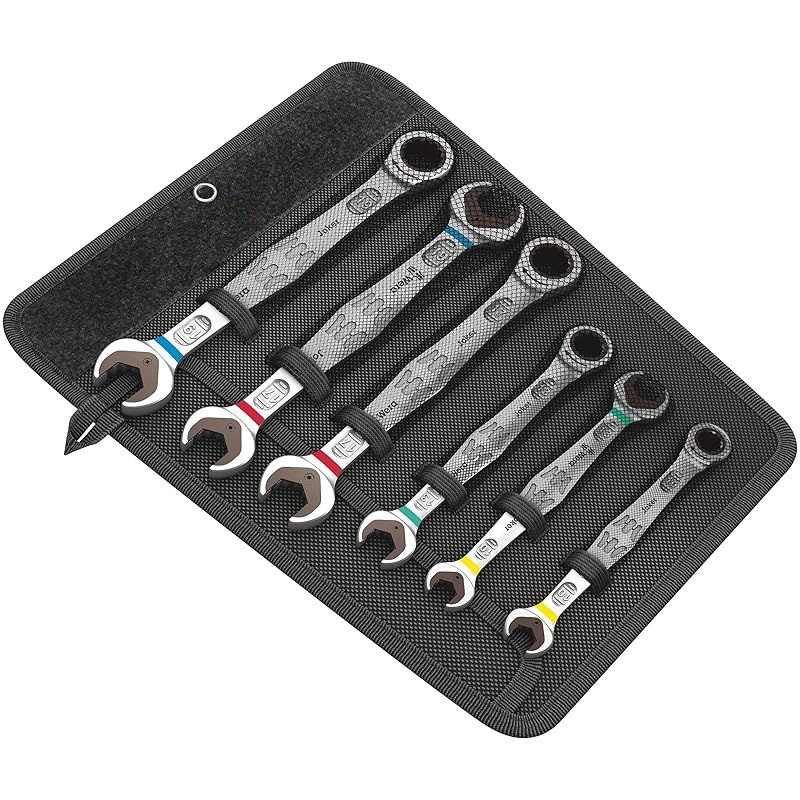 Wera ヴェラ 05020022001 | 6000|6002 Joker コンビネーションラチェットレンチ | Joker ダブルオープンレンチ セット 6本 6点
