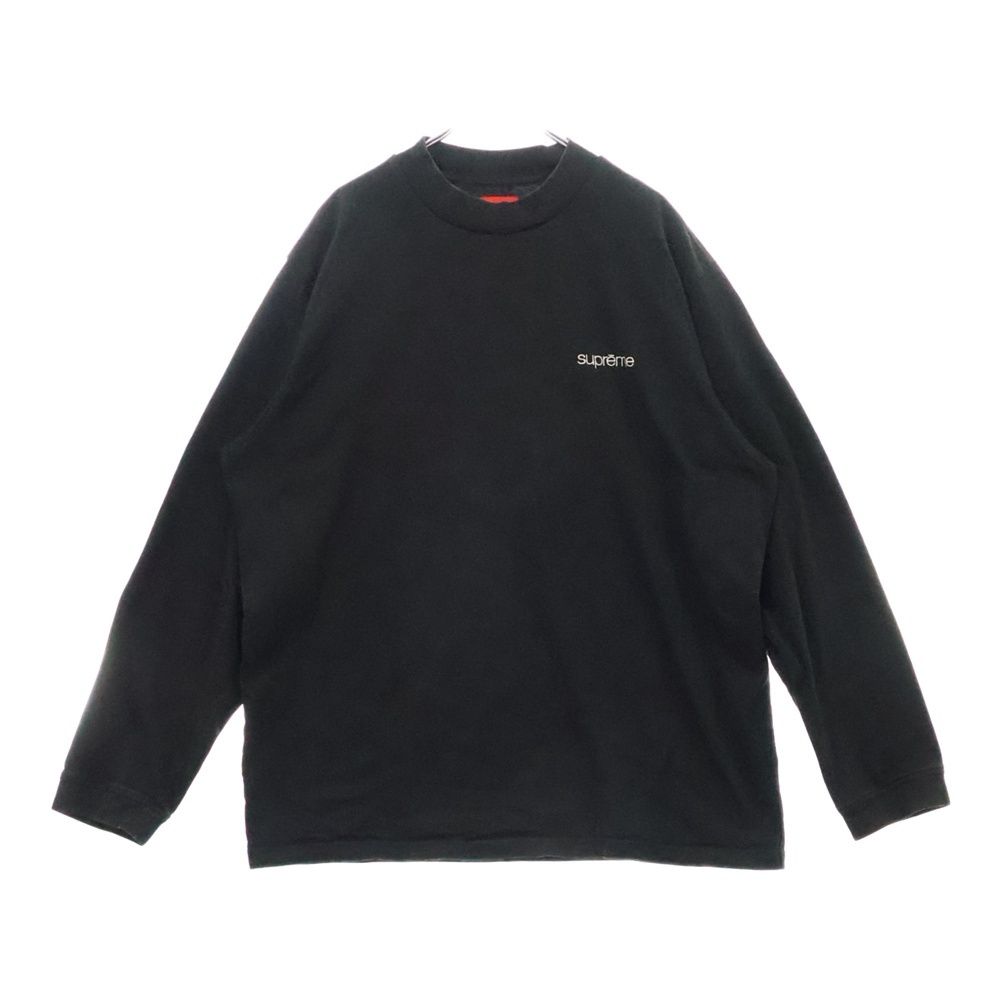SUPREME シュプリーム 22AW Mock Neck L|S Tee モックネック長袖Tシャツ ブラック