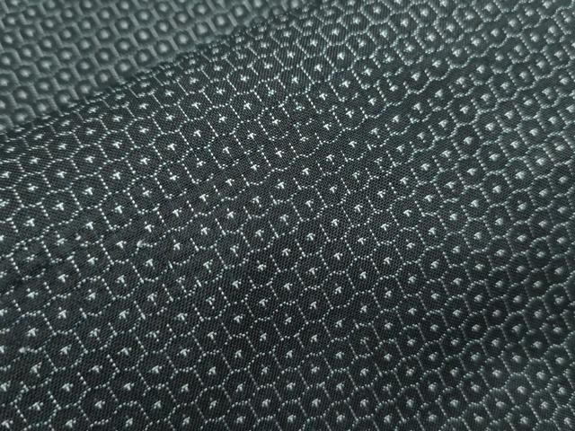 平和屋着物○男性 紬 アンサンブル 長襦袢セット 80亀甲 正絹 逸品