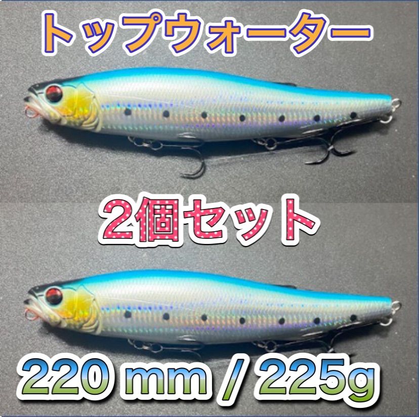 ビッグベイト トップウォーター220mm/125g 3個 輸入釣具 メガドッグ 