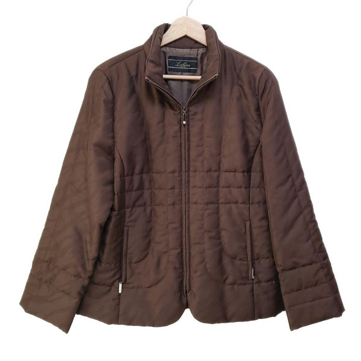 レリアン ジャンバー レリアン ふくれジャガード シャーリング加工