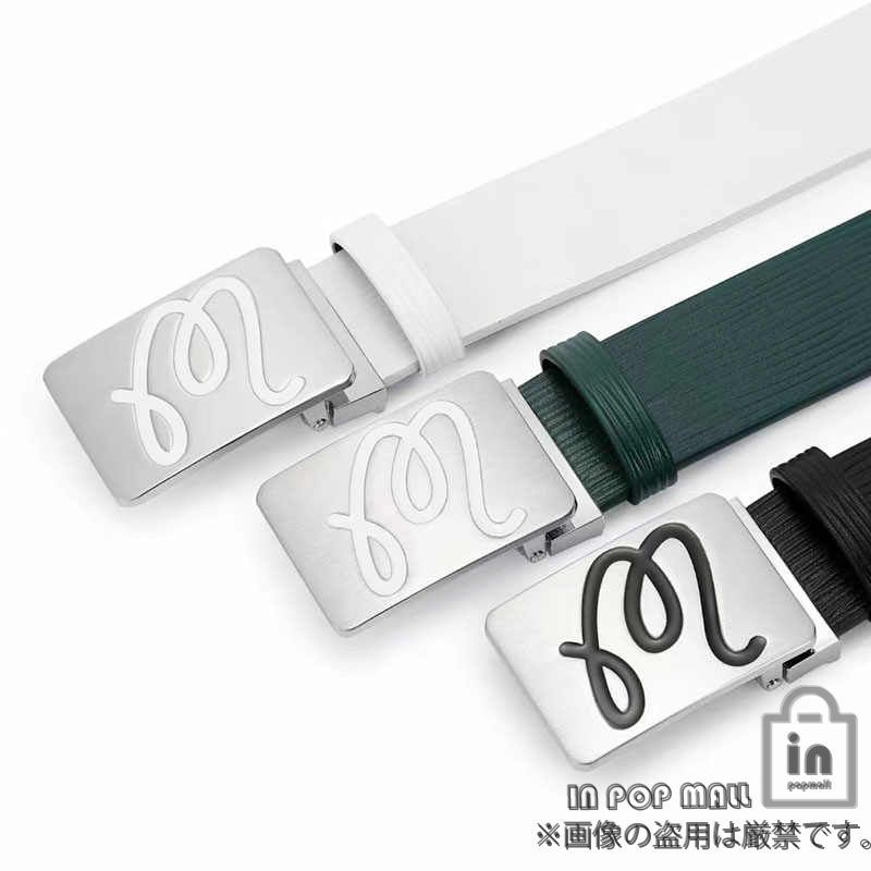 マスターバニー MASTER BUNNY 迷彩 レザーベルト ゴルフ Mバックル