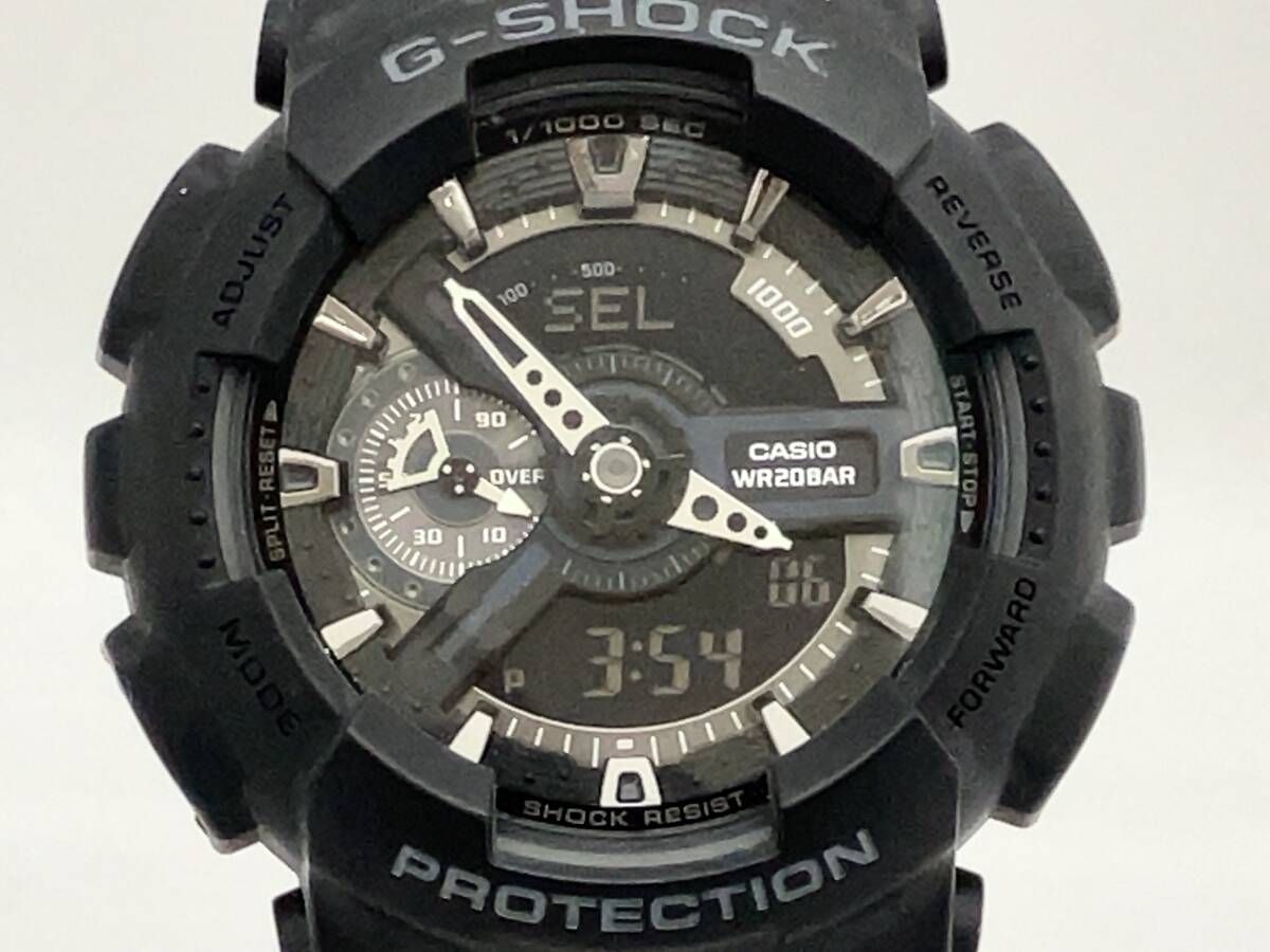 GA-110-1BJF G-SHOCK カシオ Gショック ブラック メンズ 腕時計 CASIO 