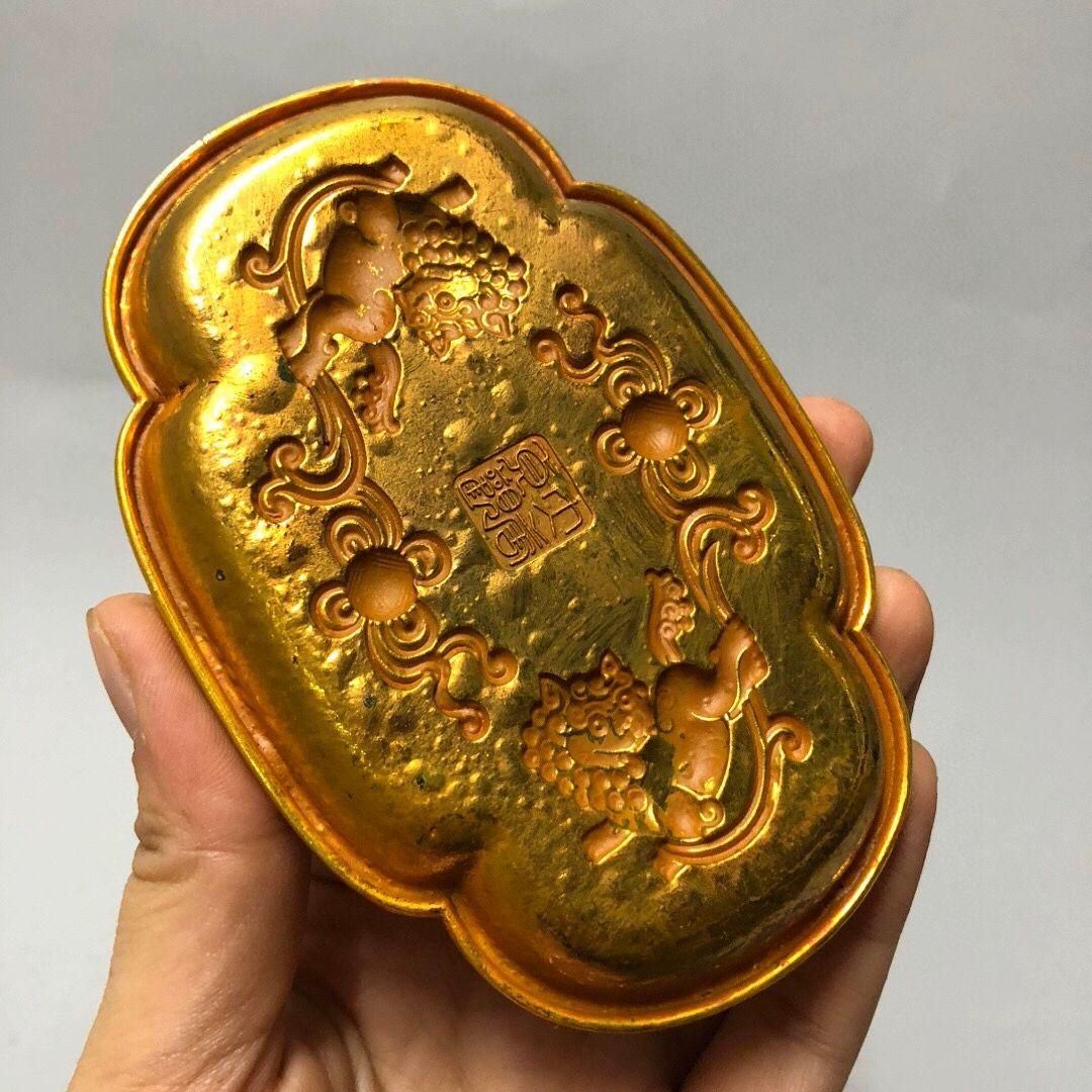 銅細工 大号百子図皿 茶道具 香道具 装飾品 工芸品 美術品