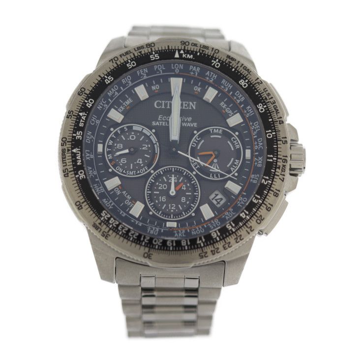 CITIZEN シチズン 腕時計 CC9020-54E チタン シルバー 黒文字盤 