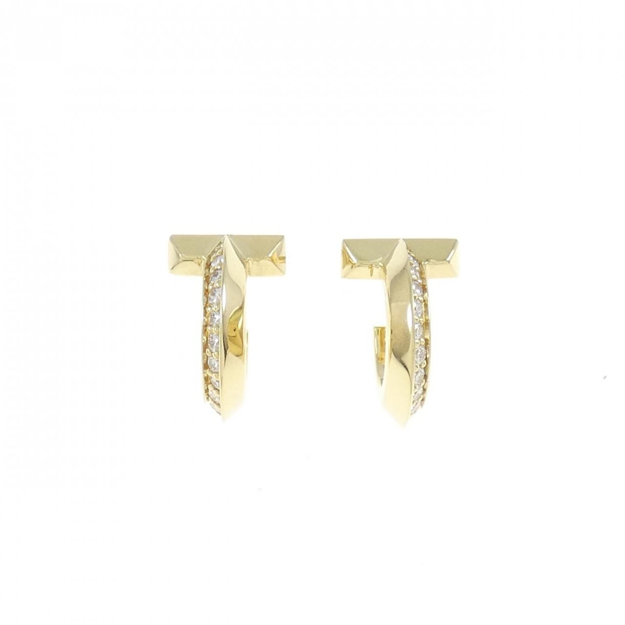 ティファニー T ワン フープ ピアス 0.40CT - メルカリ