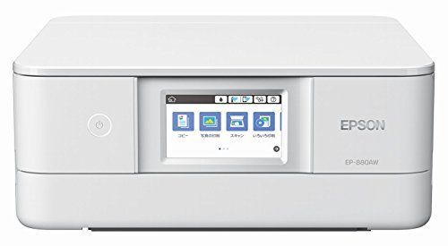 豊富な，人気セール 【中古】エプソン プリンター A4 インクジェット 複合機 カラリオ EP-880AW ホワイト(2017年モデル) インクジェットプリンター