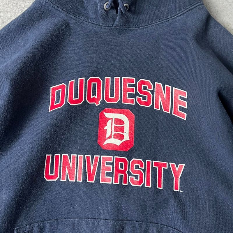 Champion 3段 カレッジ プリント リバースウィーブ スウェット