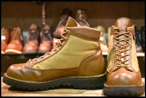 8.5EE 白タグ Danner ダナーライト 30420X 茶 ブラウン カーキ ゴアテックス GORE-TEX 編み上げ ハイキング ブーツ HOPESMORE FE192