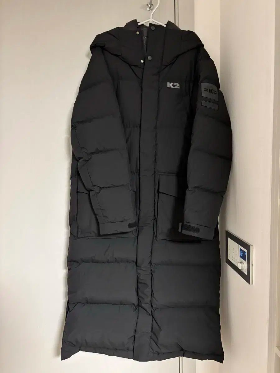 K2 ガチョウ フラフ グースダウン ロング丈ダウンパーカー 100