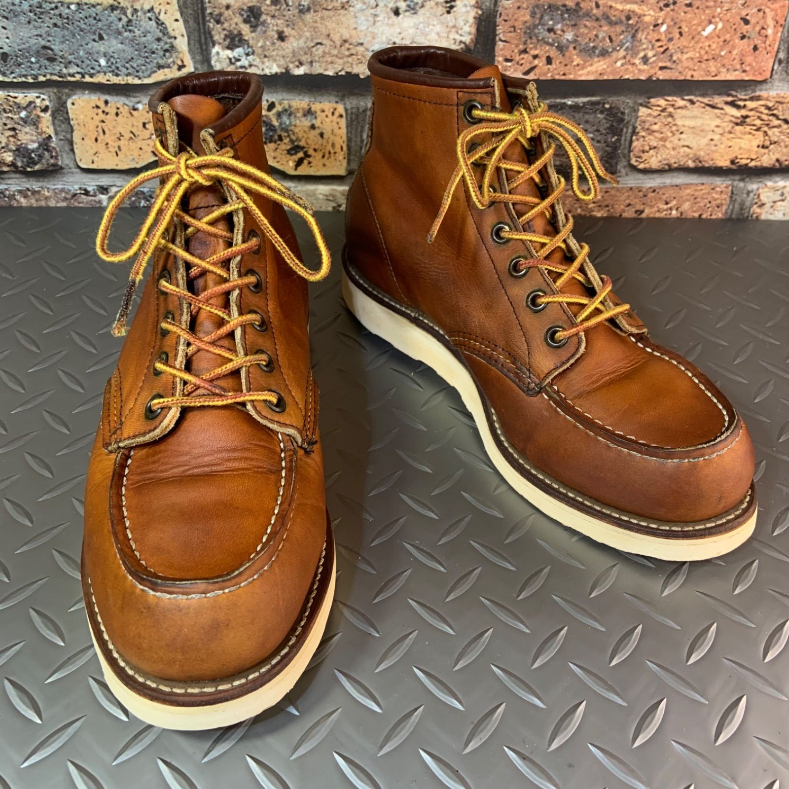 REDWING 875 モックトゥワークブーツ 1999年製 US7E JP25㎝ レッドウイング アメリカ製 25J12-875