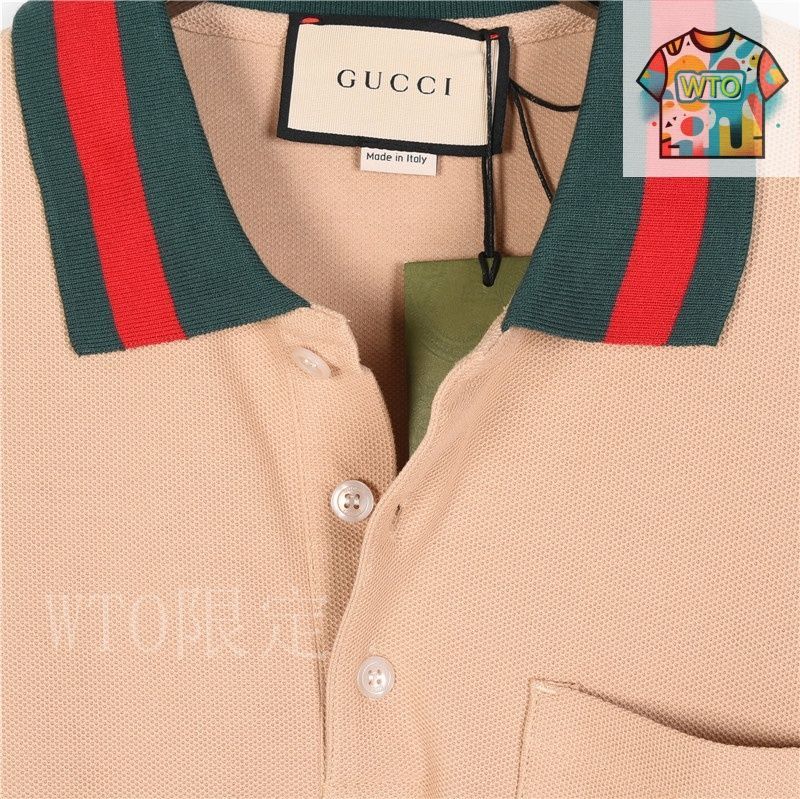 今日特価】Gucci 25ss カラーストライプカラーポロ-2 - メルカリ