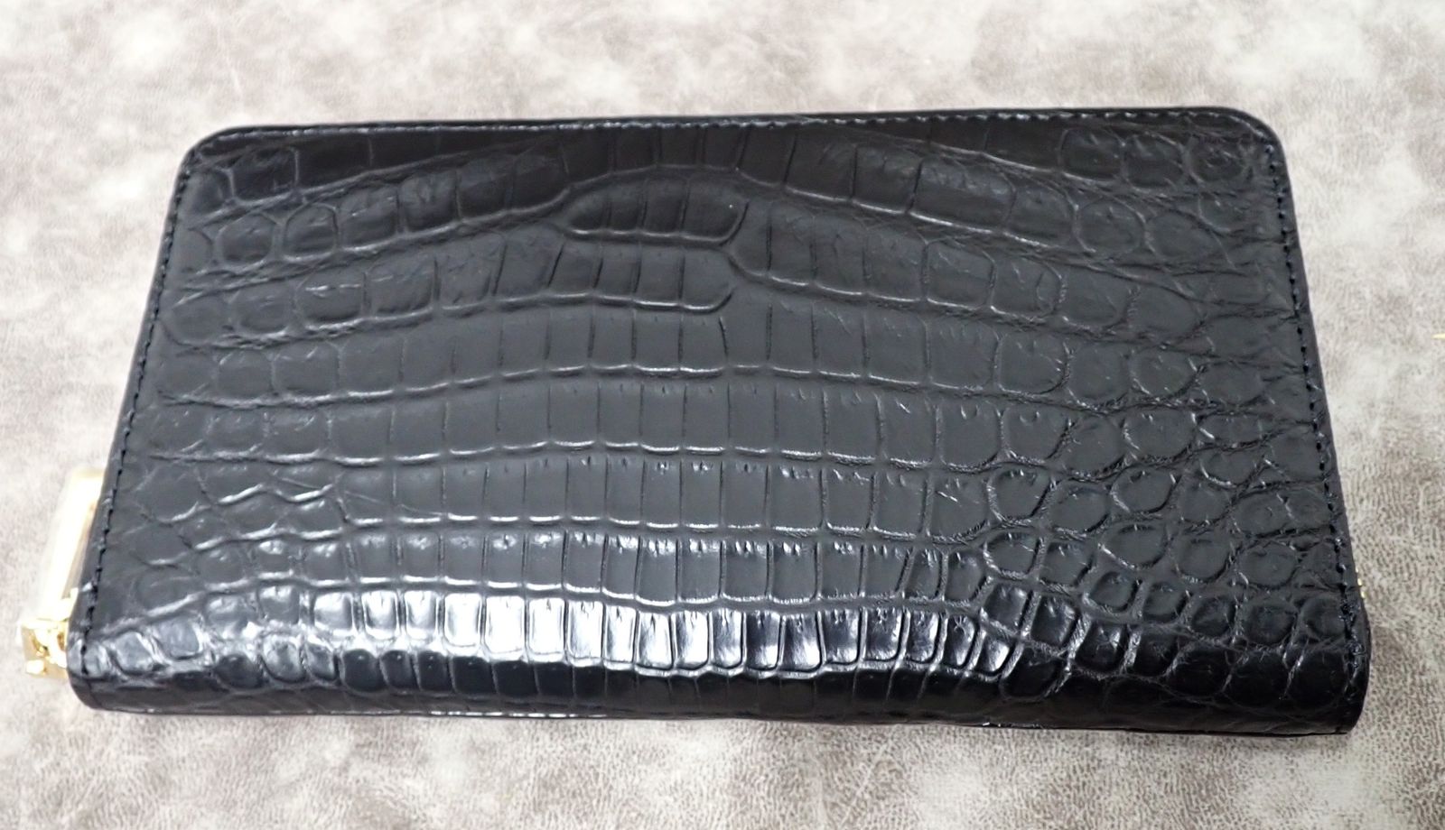 未使用】高級クロコダイル財布 ブラック ヘンローン社製 28万円相当