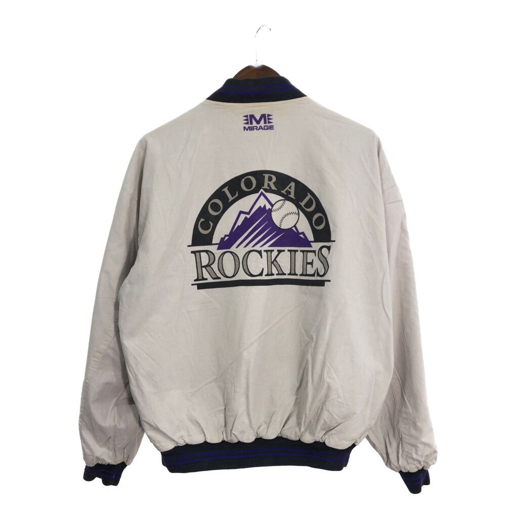 MIRAGE リバーシブル スタジャン チームジャケット ROCKIES 古着 