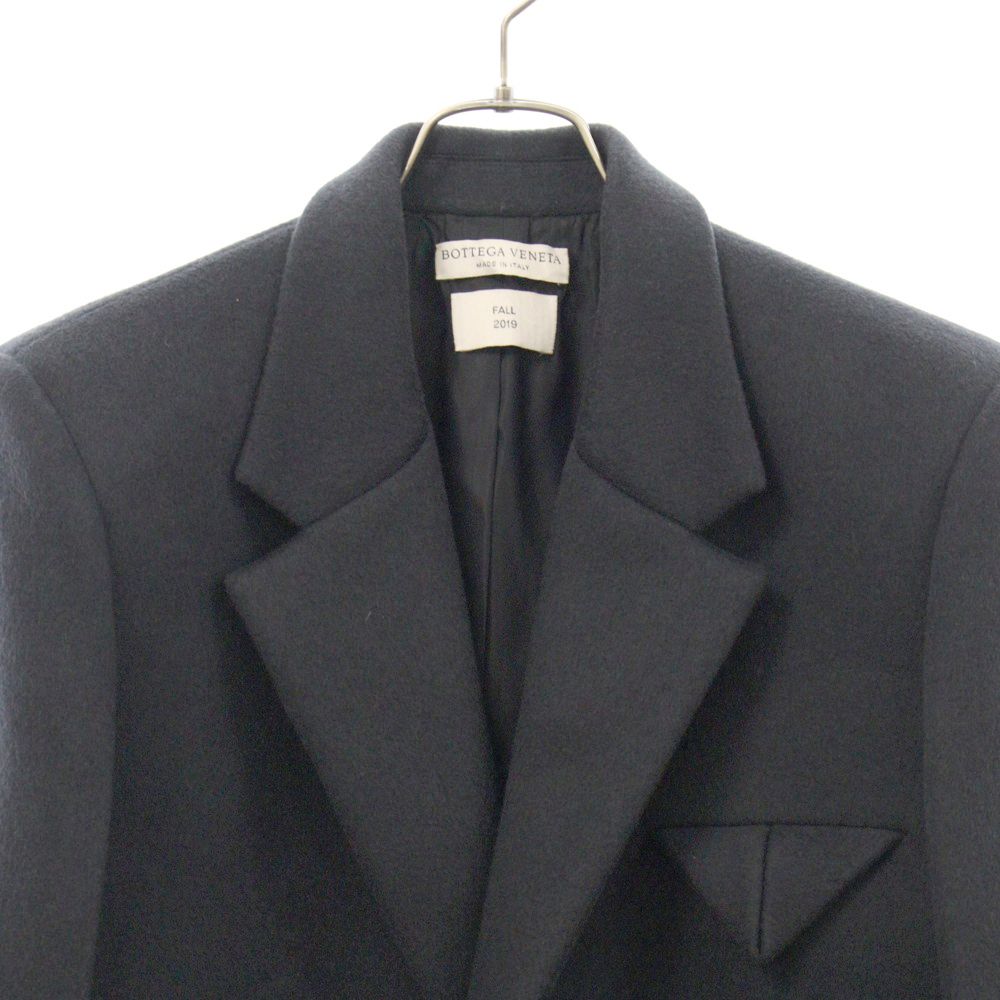 BOTTEGA VENETA ボッテガヴェネタ 19AW カシミア混ウールチェスターコート ブラック 595946 VKCQ0 BOTTEGA VENETA (ボッテガヴェネタ) 19AW カシミア混ウールチェスター